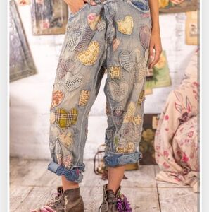 ISO     Magnolia Pearl I HEART YOU MINER DENIM JEANS